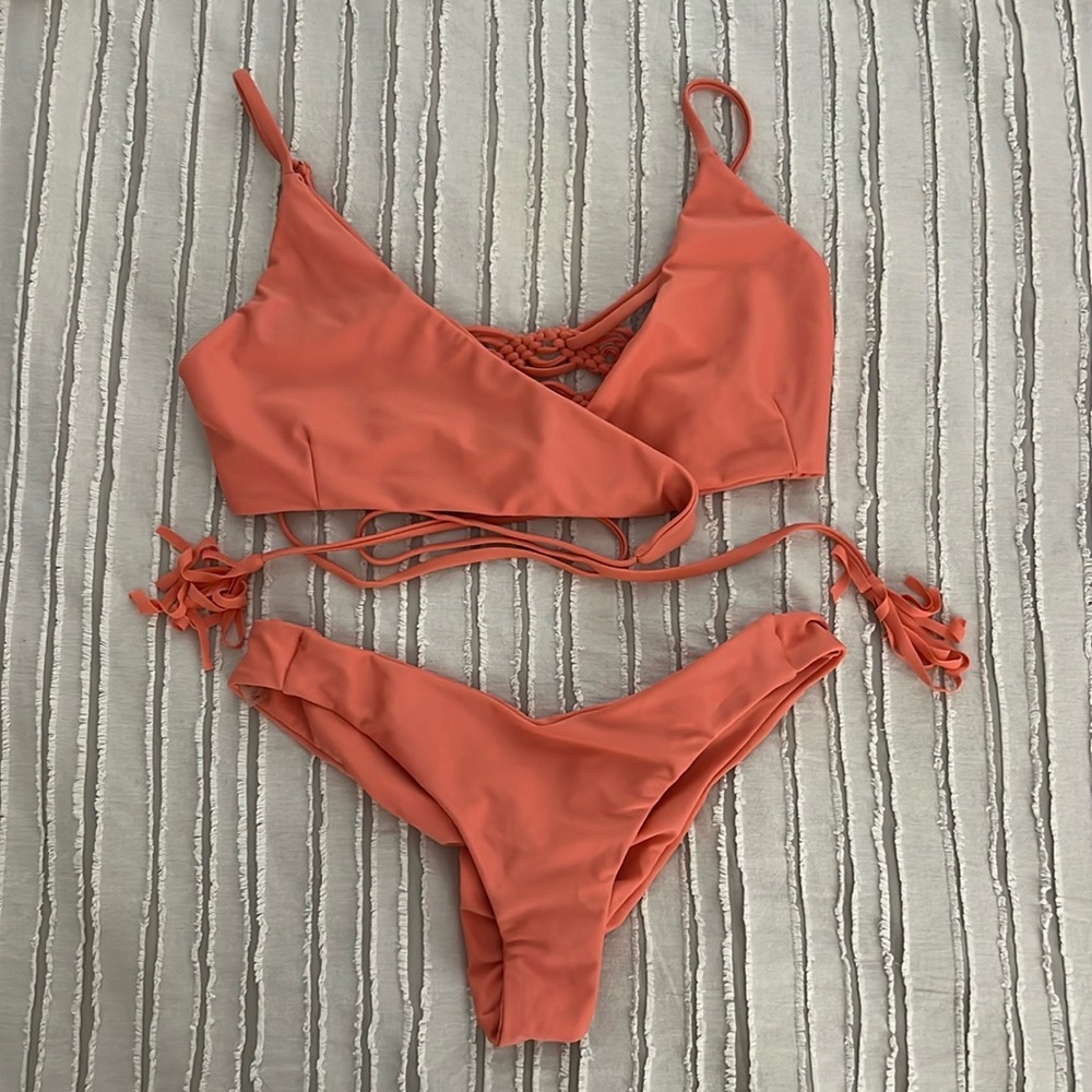 2 piece matching set bikini and top